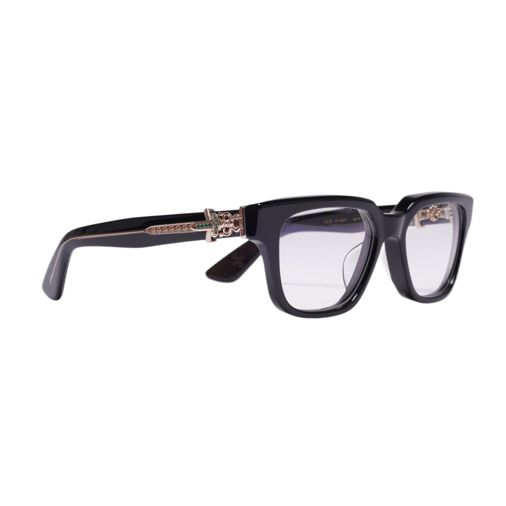 Chrome Hearts 'Black' Vagillionaire II Emerald Glasses