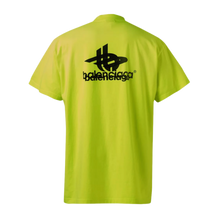 Balenciaga 'Layered Logo' Yellow Tee