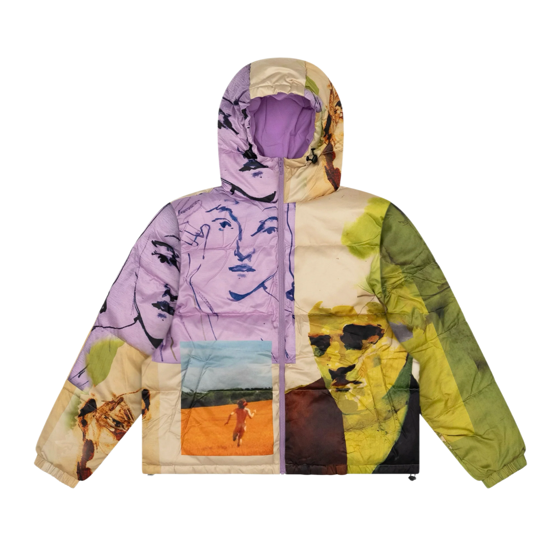 Kidsuper Studios 'Mismatched Collage' Puffer Jacket