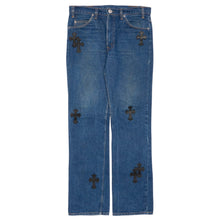 Chrome Hearts 'Blue' 14 Patch Orange Tab Levis 517 Jeans