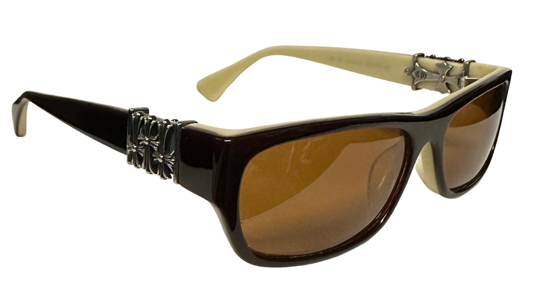 Chrome Hearts 'Below Me' Dark Brown Sunglasses