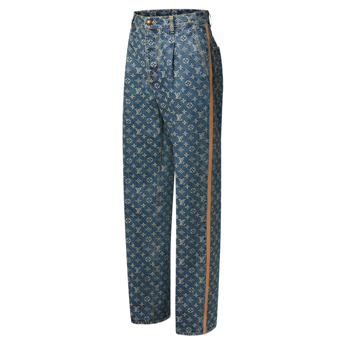 Louis Vuitton 'Blue Denim' Monogram Chino Jeans