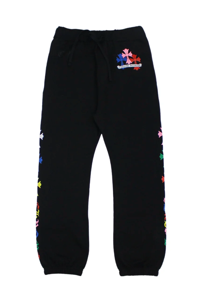 Chrome Hearts Multicolor Cemetary Black Sweatpants