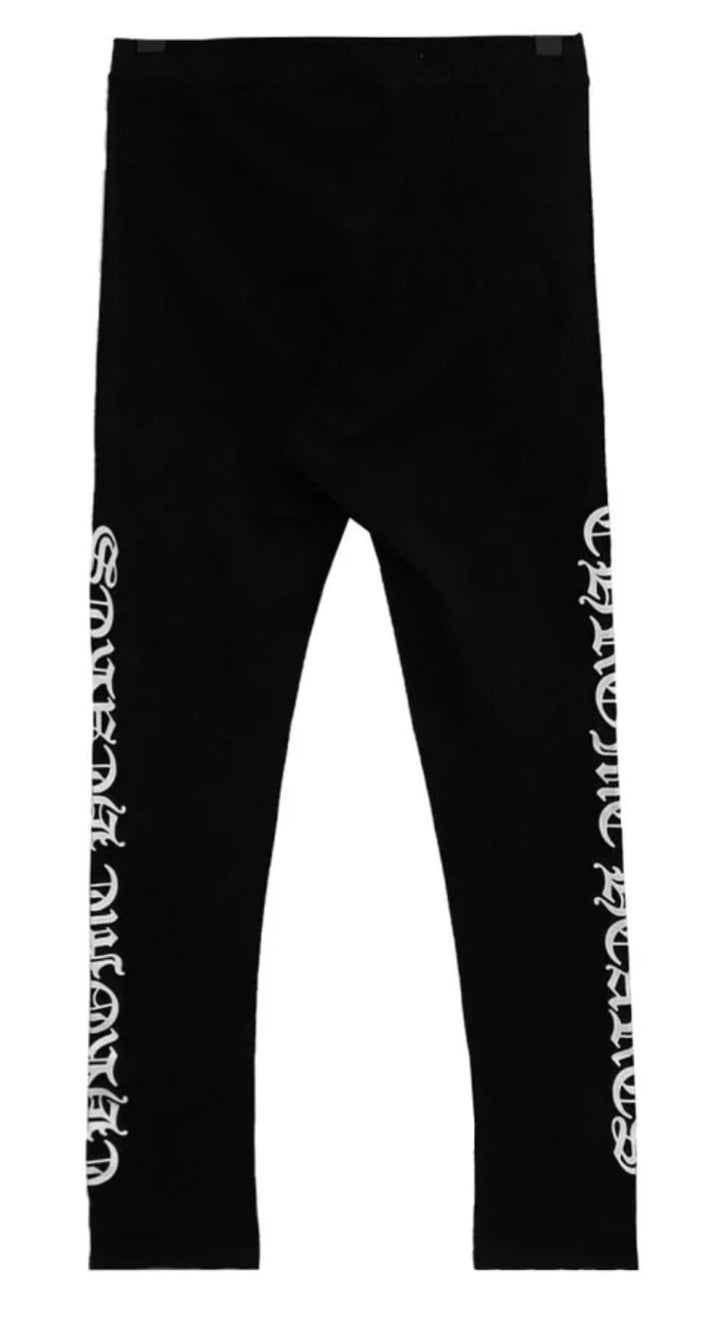 Chrome Hearts Scroll Logo Script Leggings