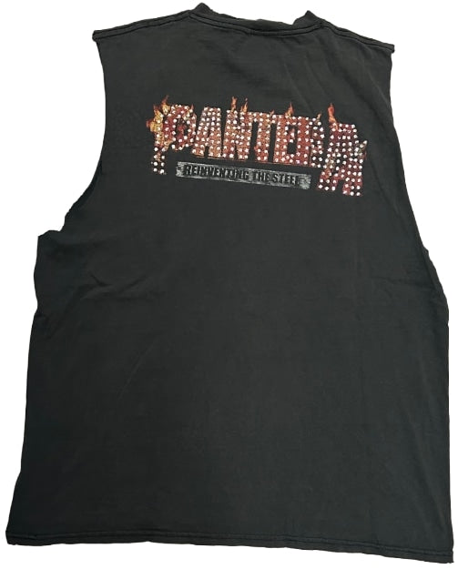 Pantera 'Reinventing The Steel' Rhinestone Vintage Cutoff Tee