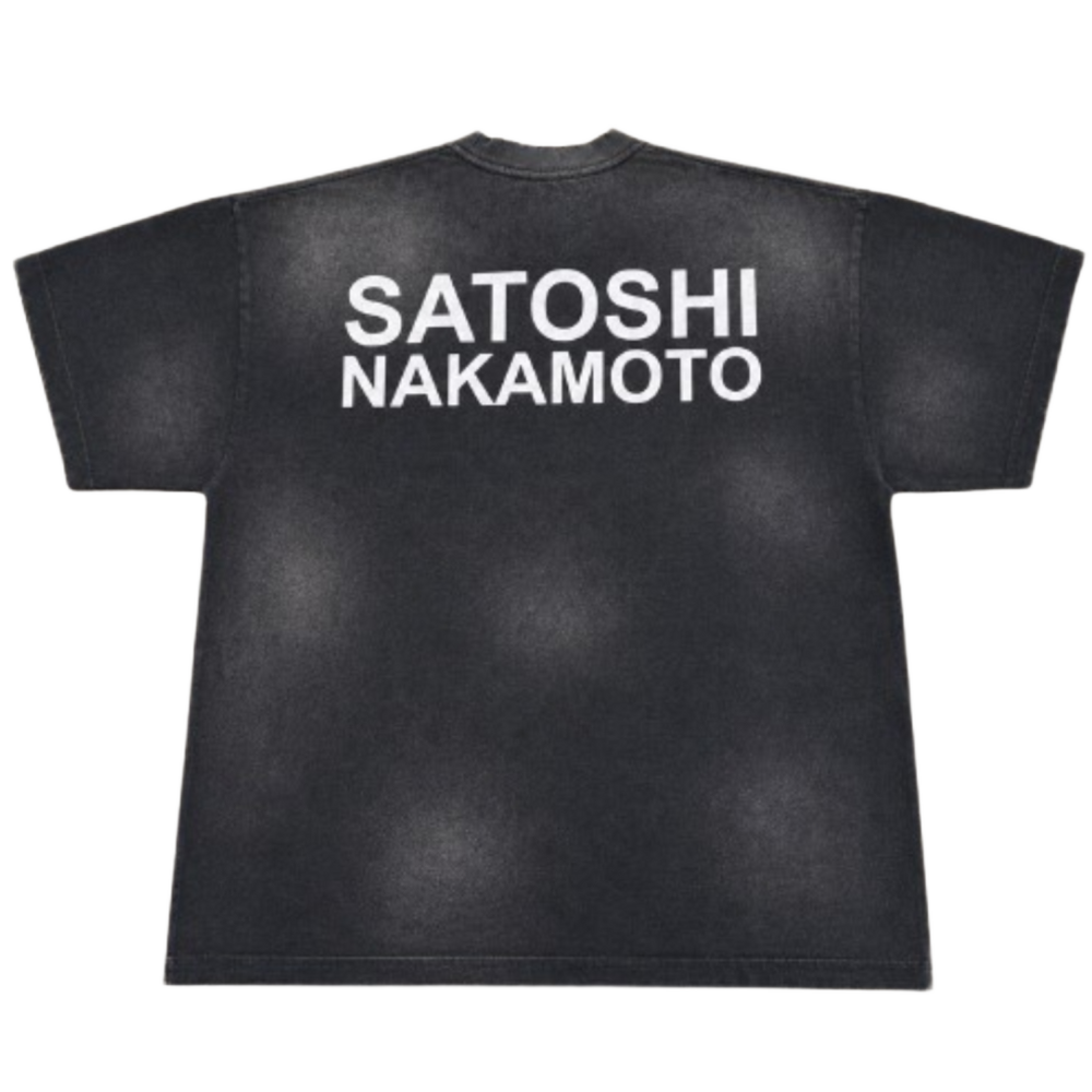 Satoshi Nakamoto Cup Half Full Tee