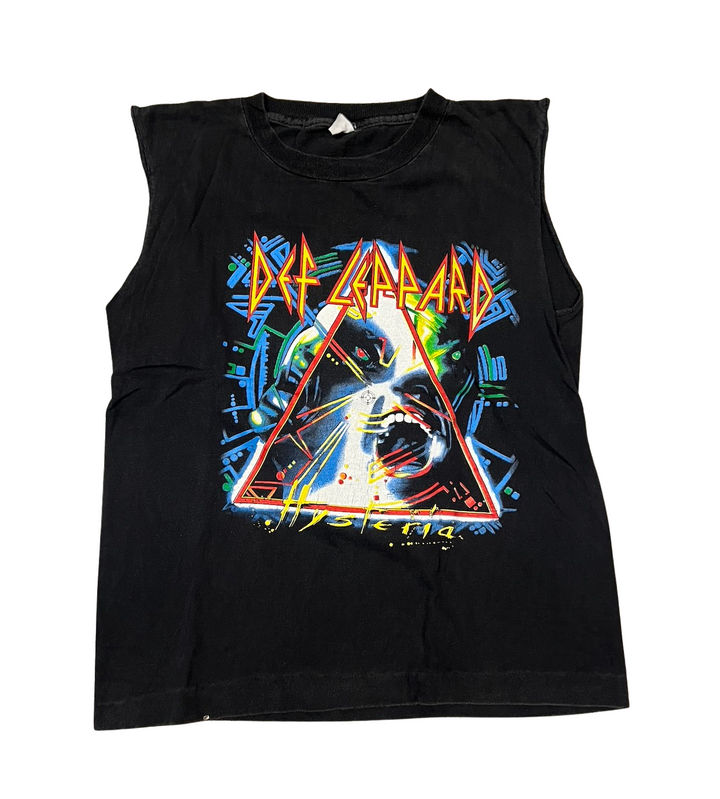 Def Leppard 'Hysteria' Vintage Cutoff