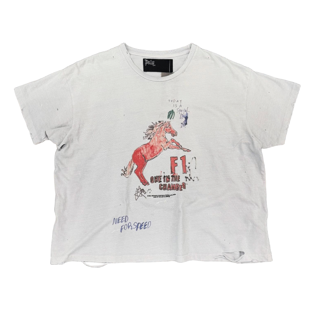 Paly 'F1 in the Chamber ' Light Blue Tee