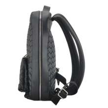 Bottega Veneta 'Black' Calfskin Intreccio Backpack