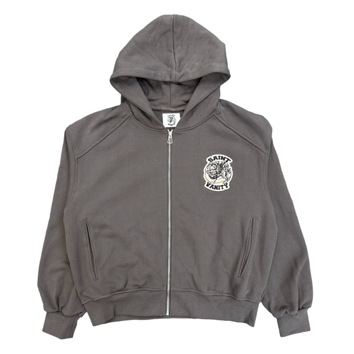 Saint Vanity 'Grey' Uniform Zip Up Hoodie