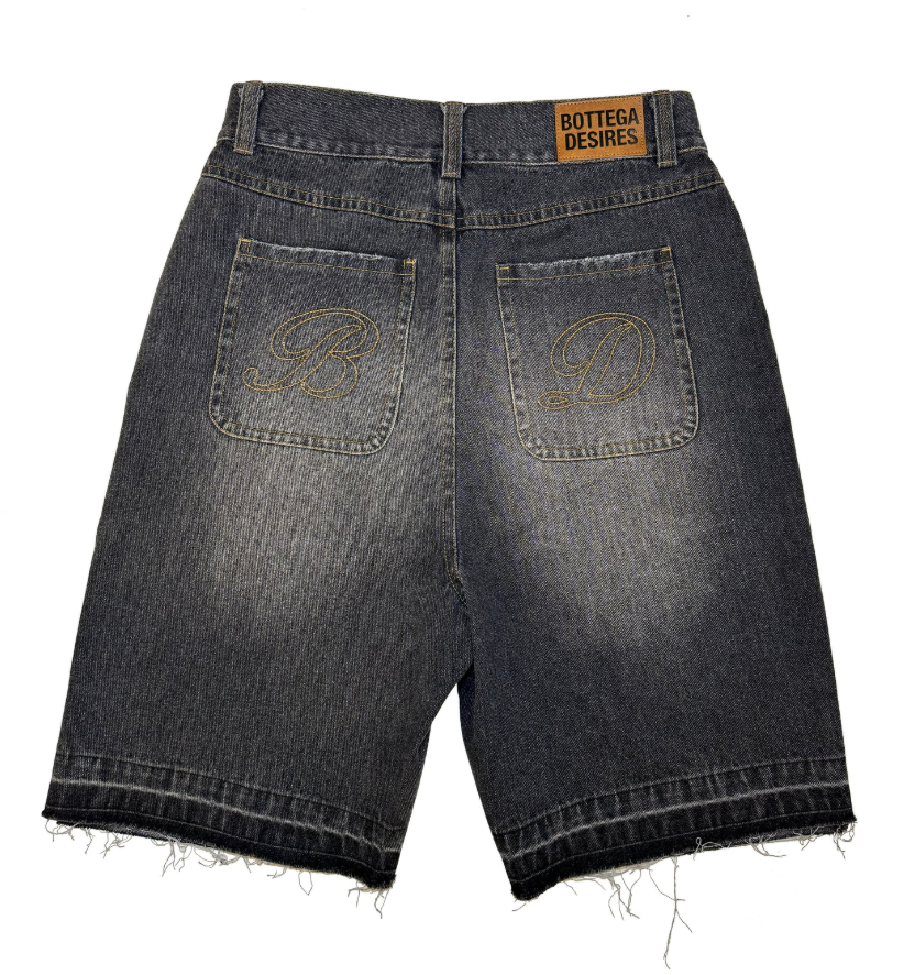 Bottega Desires 'Black' Denim Shorts