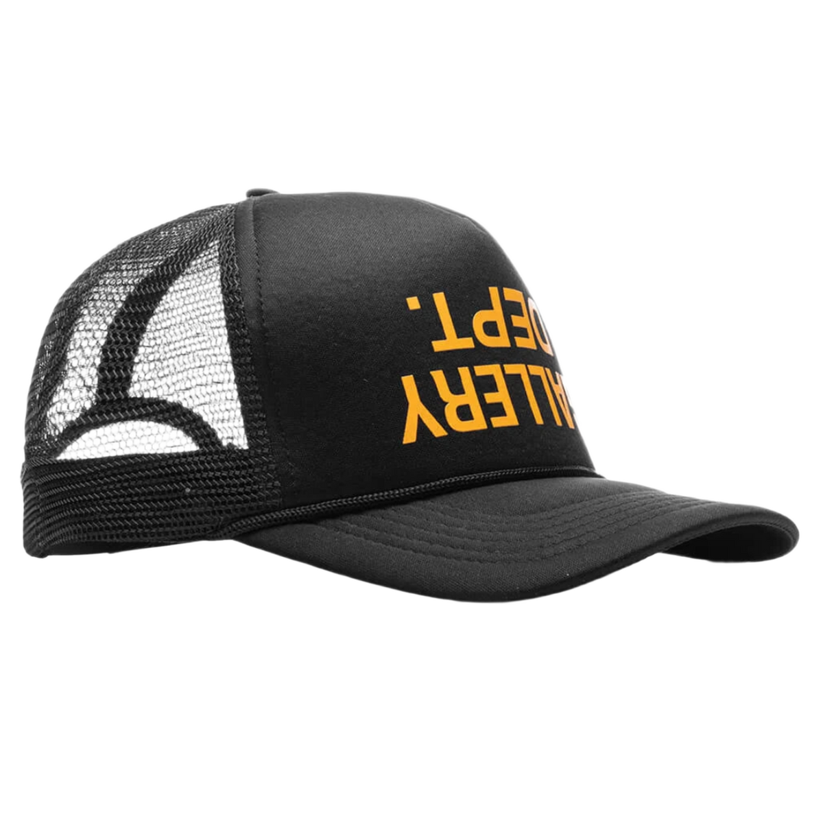 Gallery Dept 'Black' Fucked Up Logo Trucker Hat