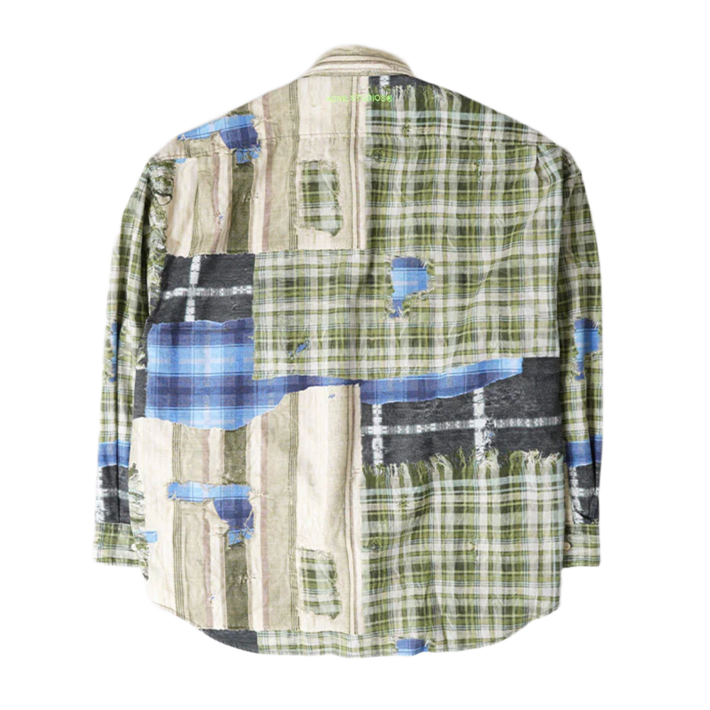 Acne Studios 'Multiprint' Green Button Up Shirt