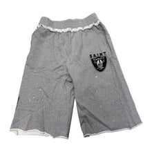 Saint Vanity 'Raiders' Distressed Long Sweatshorts