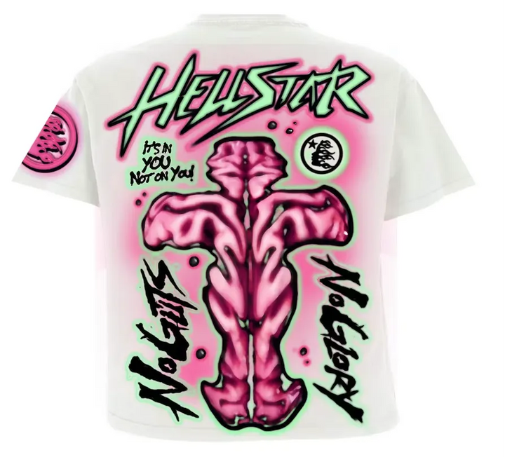 Hellstar 'No Guts No Glory' White Tee