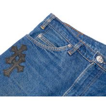 Chrome Hearts 'Blue' 14 Patch Orange Tab Levis 517 Jeans
