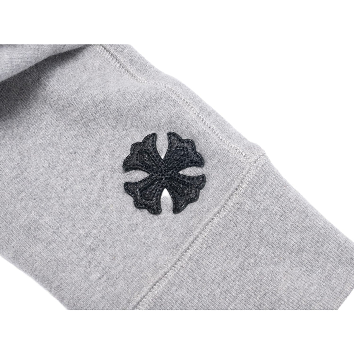 Chrome Hearts 'Grey' Y Not Patch Dagger Zip Up Hoodie