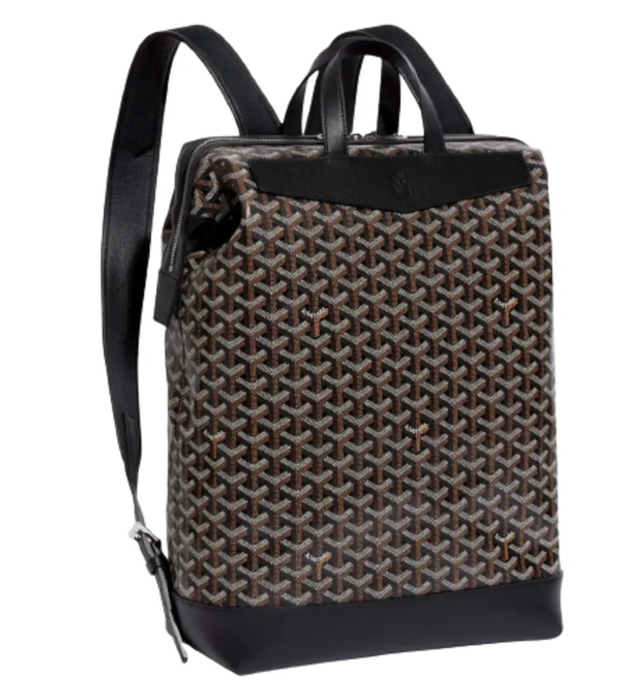 Goyard 'Cisalpin' Black Backpack