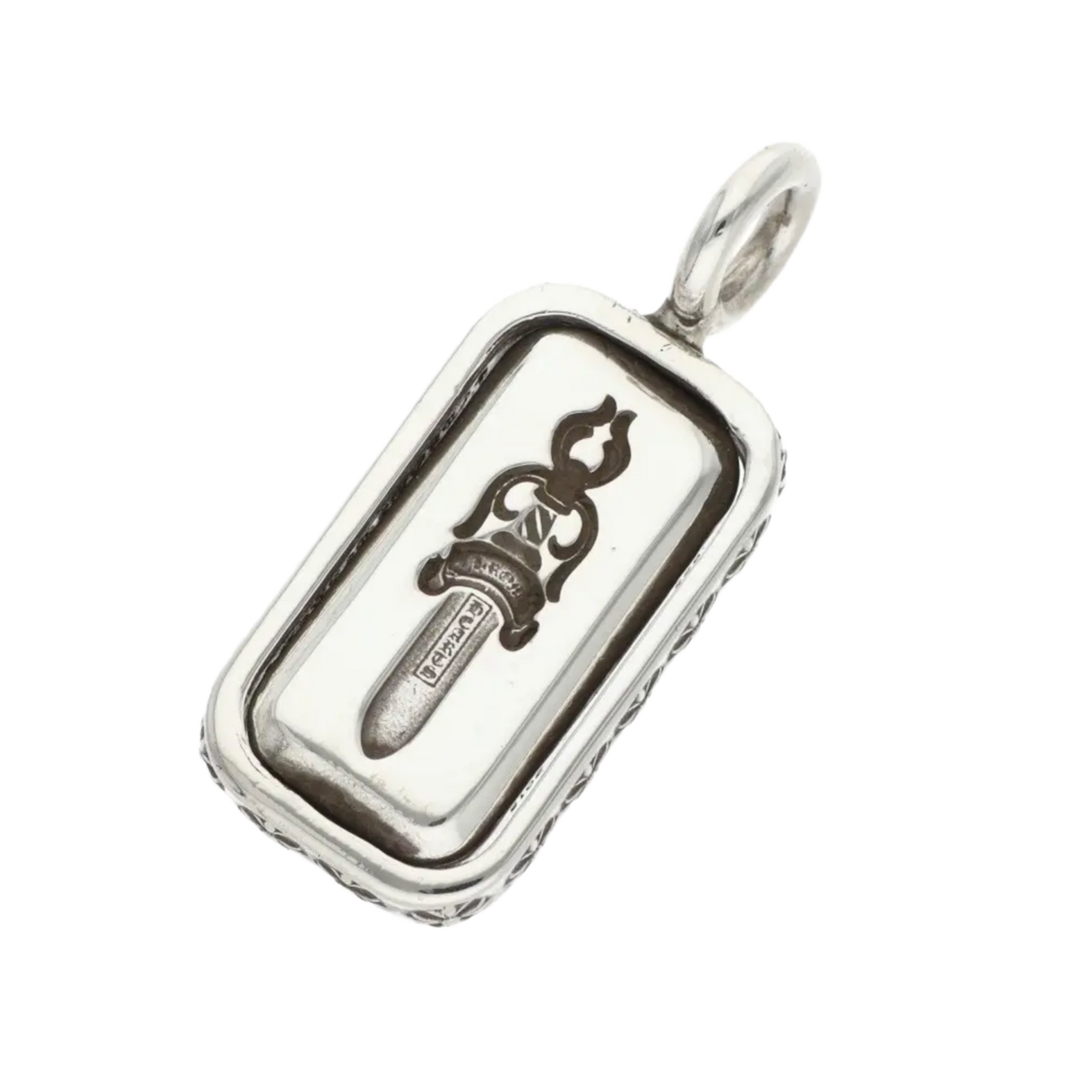 Chrome Hearts 'Silver' Flip Dagger Cross Pendant