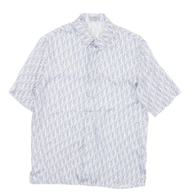 Dior Oblique 'White/Light Blue' Silk Button Up Shirt 