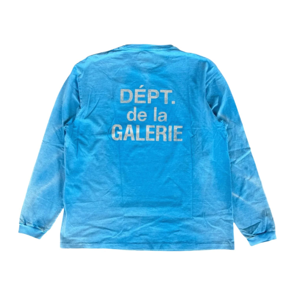 Gallery Dept 'Blue/White' French Logo Longsleeve Tee