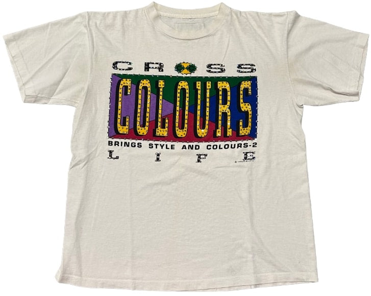Cross Colours 'Bring Style' Rhinestone Vintage Tee