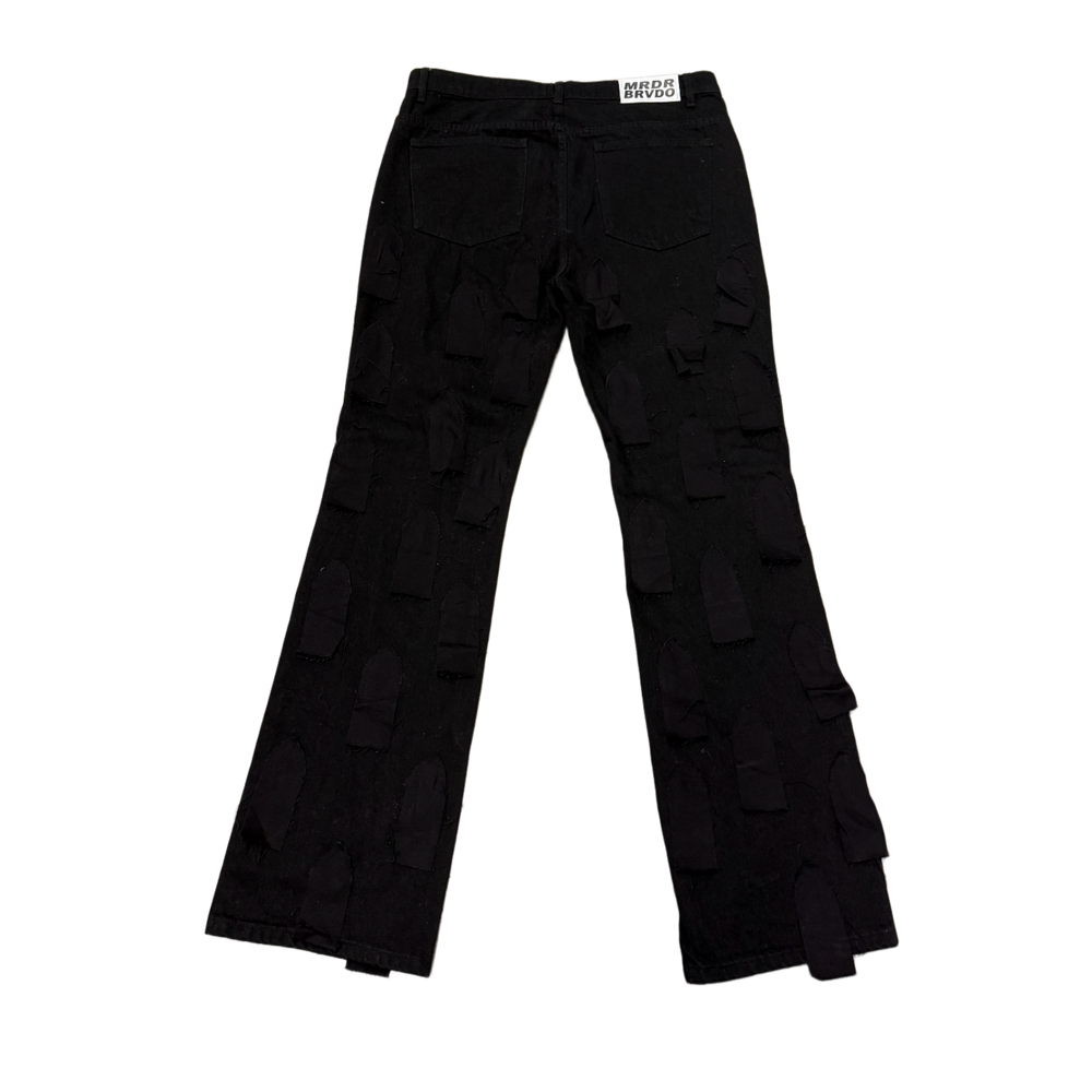 Who Decides War 'Black' Flyaway Jeans