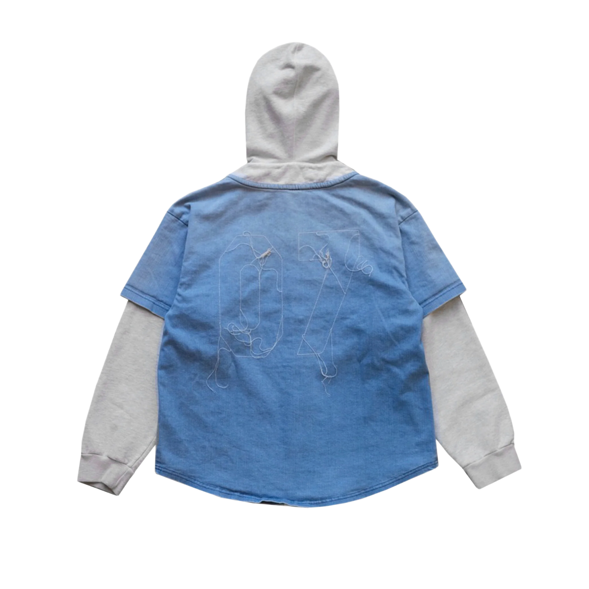 Satoshi Nakamoto 'Knapp Ranch' Blue Baseball Hoodie