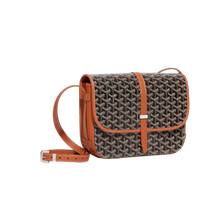 Goyard Belvedere Messenger Goyardine MM Black Tan