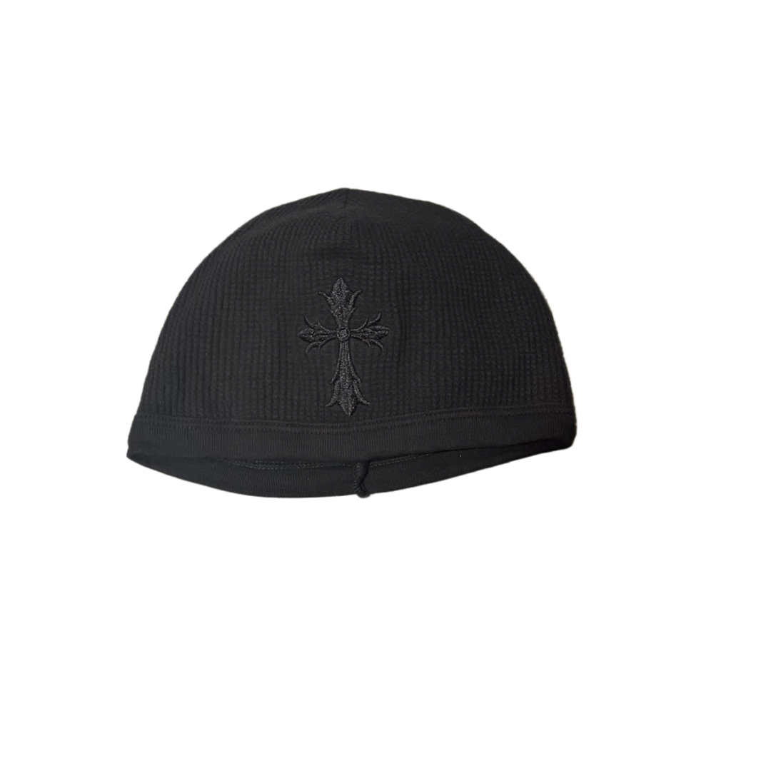 Chrome Hearts 'Black' Vintage Double Cross Skull Cap Beanie