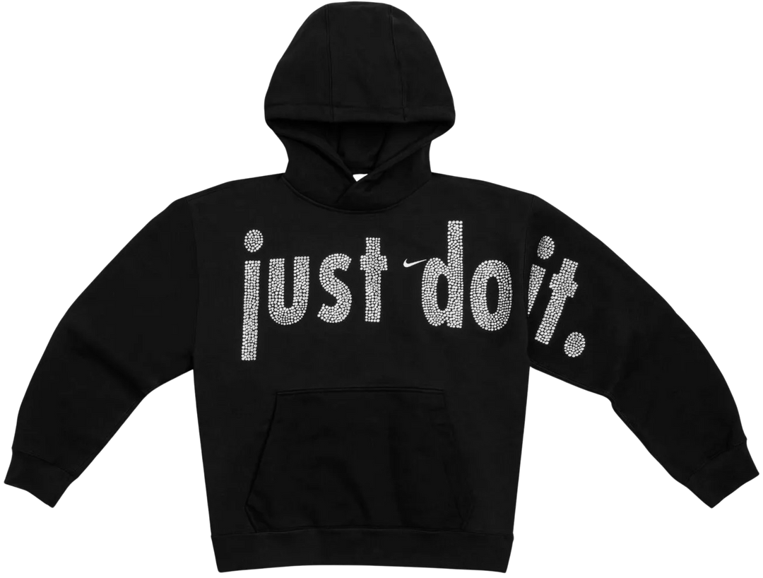 Nike x Cactus Plant Flea Market x Swarovski 'Just Do It' Black Hoodie