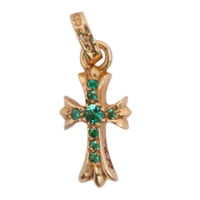 Chrome Hearts 22k Gold 'Emerald' Baby Fat Pendant