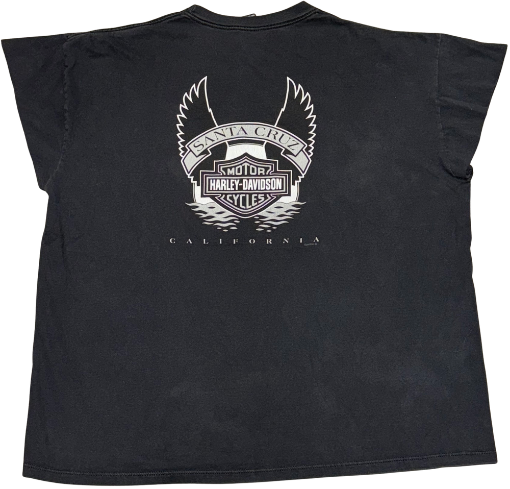 Harley Davidson 'Santa Cruz' Vintage Cutoff Tee