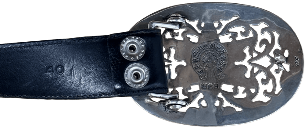 Chrome Hearts 'Jumbo Star' Black Belt