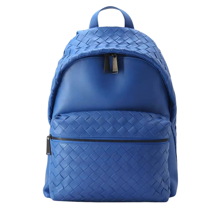 Bottega Veneta 'Blue' Intrecciato Leather Backpack