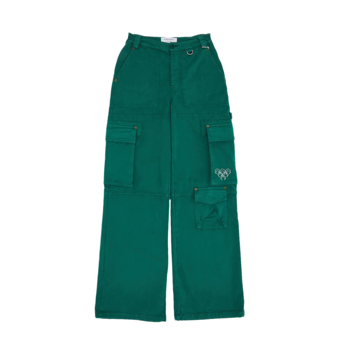 Marine Serre 'Evergreen' Workwear Pants