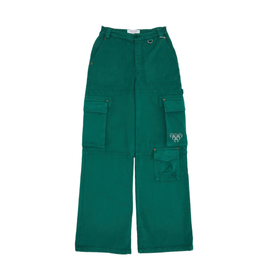 Marine Serre 'Evergreen' Workwear Pants