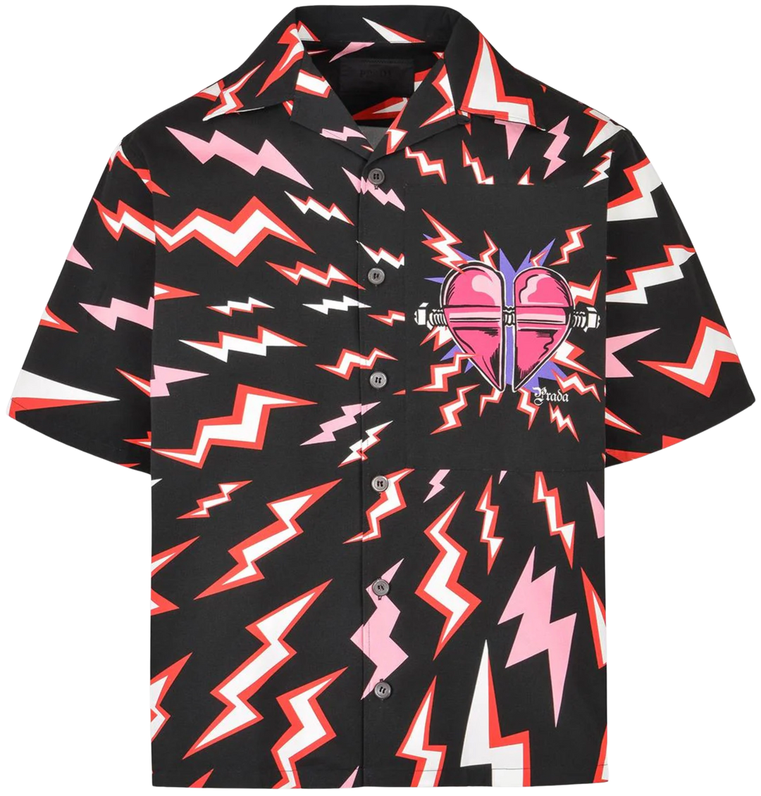Prada 'Thunder Heart' Bowling Shirt