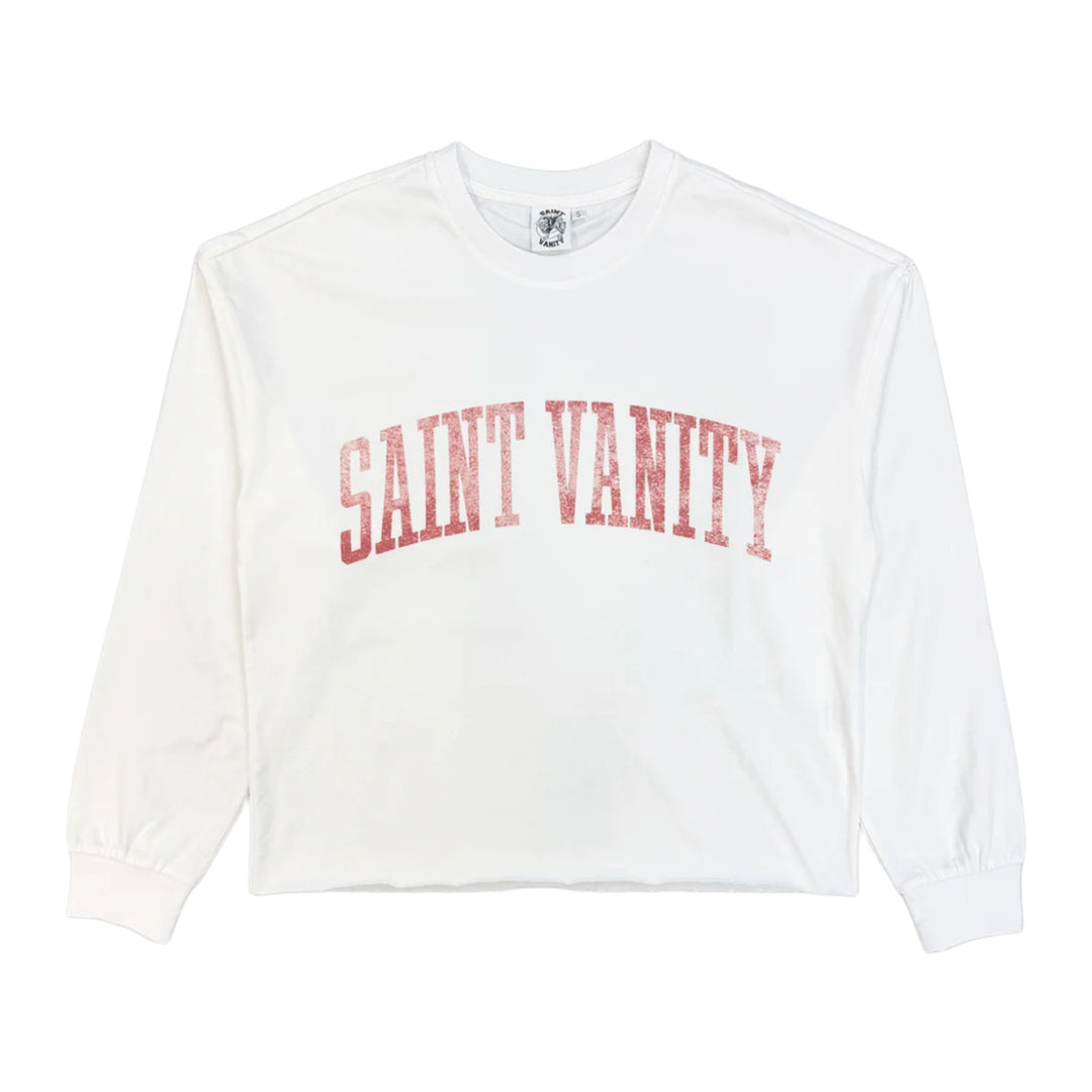 Saint Vanity 'White/Red Logo' Longsleeve Tee