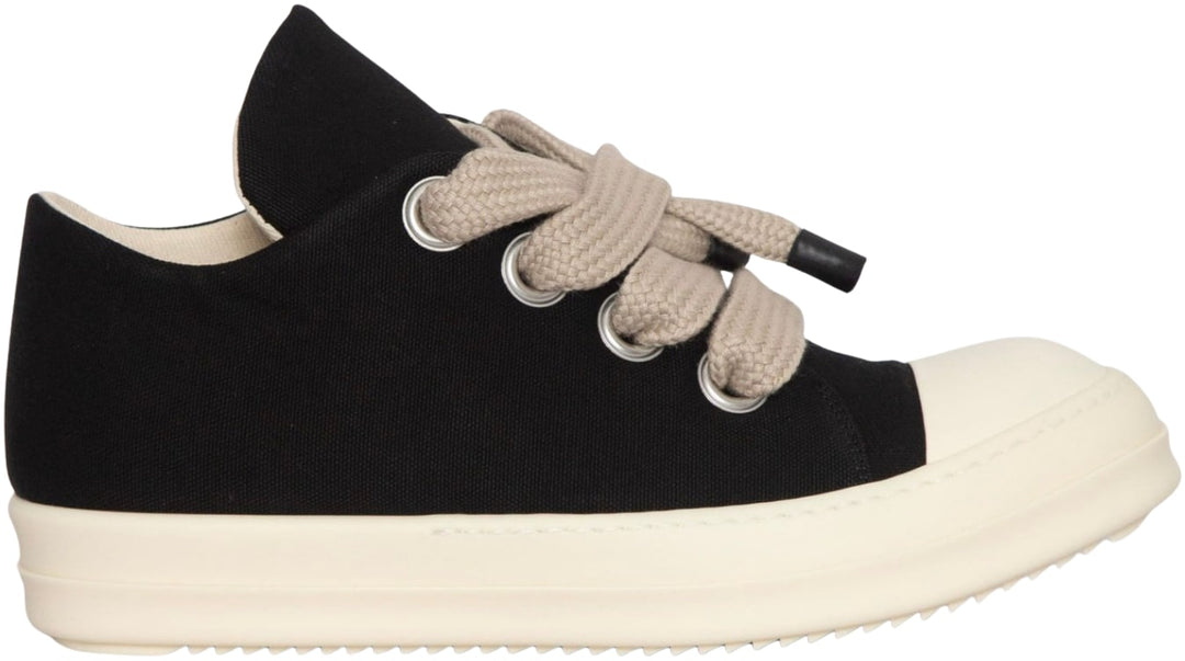 Rick Owens DRKSHDW 'Black' Puffer Jumbo Lace Canvas Low Sneakers