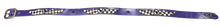 Studded 'Black White Checkered Gem' Purple Belt