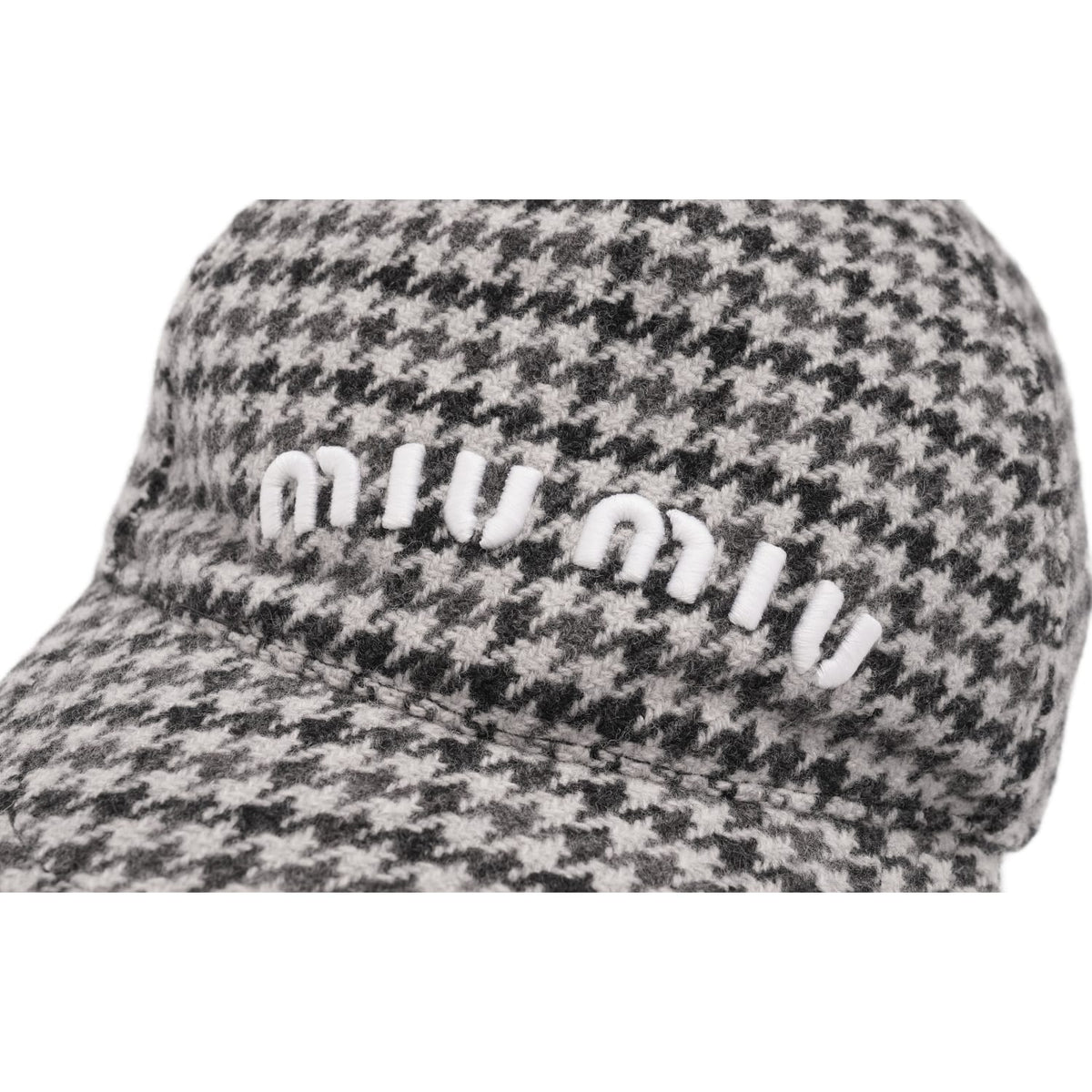 Miu Miu 'Houndstooth' Wool Hat