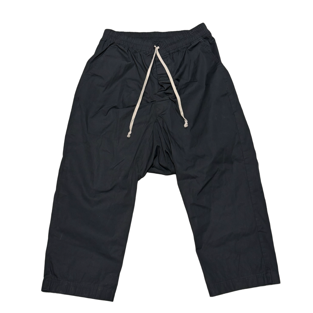 Rick Owens 'Drawstring Cropped' Nylon Capri