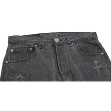 Chrome Hearts 'Black' 15 Patch Black Jeans