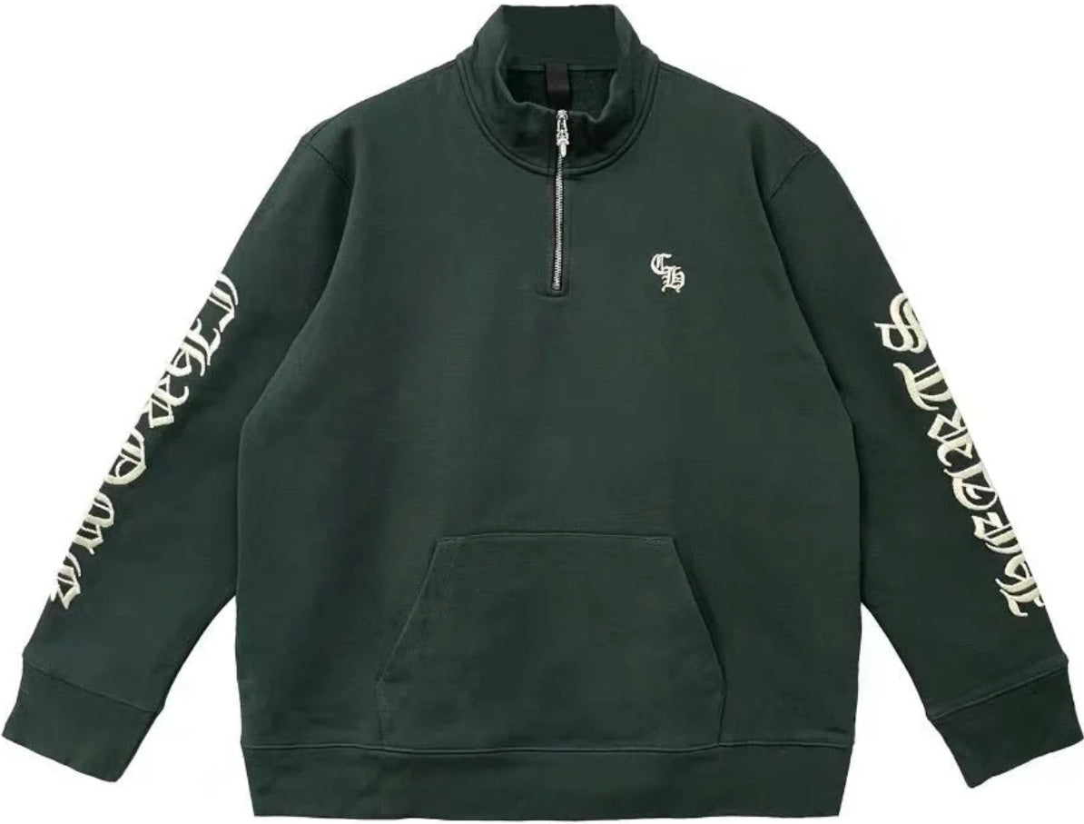 Chrome Hearts 'Slo Ride' Green Quarter Zip