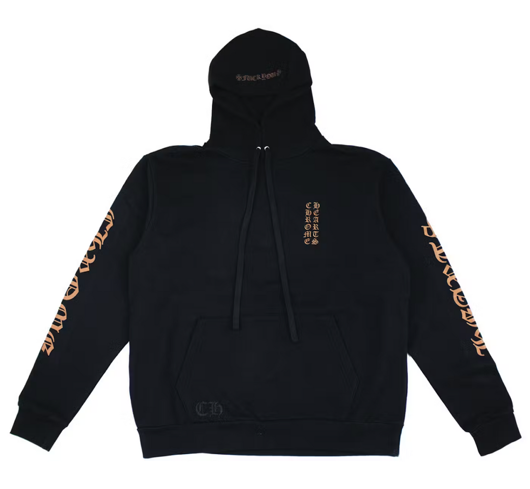 Chrome Hearts 'Vertical Logo' F*ck You Black/Brown Hoodie