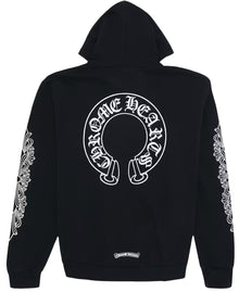 Chrome Hearts 'Black' Floral Horseshoe Hoodie