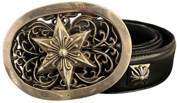 Chrome Hearts 'Jumbo Star' Plus Cross Studded Belt