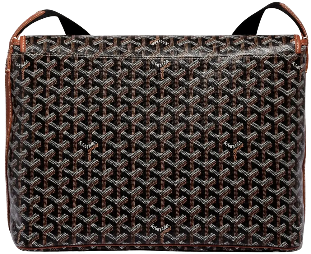 Goyard 'Capetien MM' Black/Tan Messenger Bag
