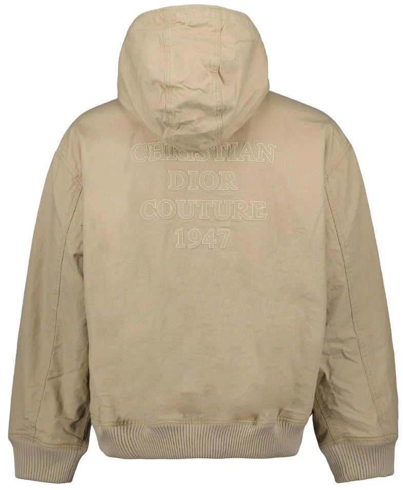 Dior 'Homme Logo' Embroidered Zip-Up Hoodie